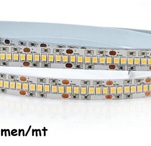 Strip LED 24V 2835 240 Led/mt 19,2w/mt 2700 Lumen/mt Luce Calda